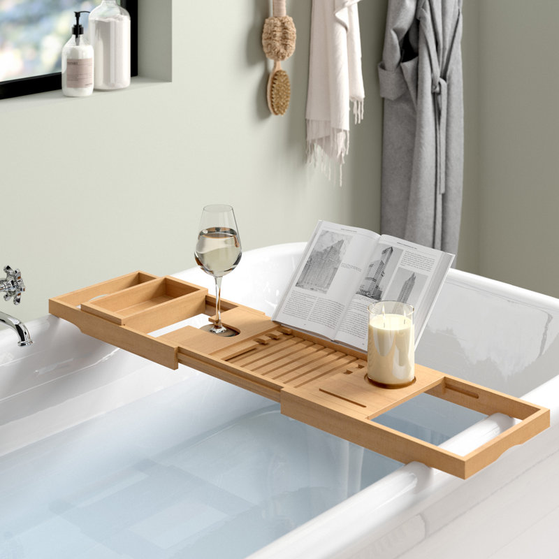 Wayfair Basics™ Extendable Bamboo Bath Rack & Reviews Wayfair.co.uk